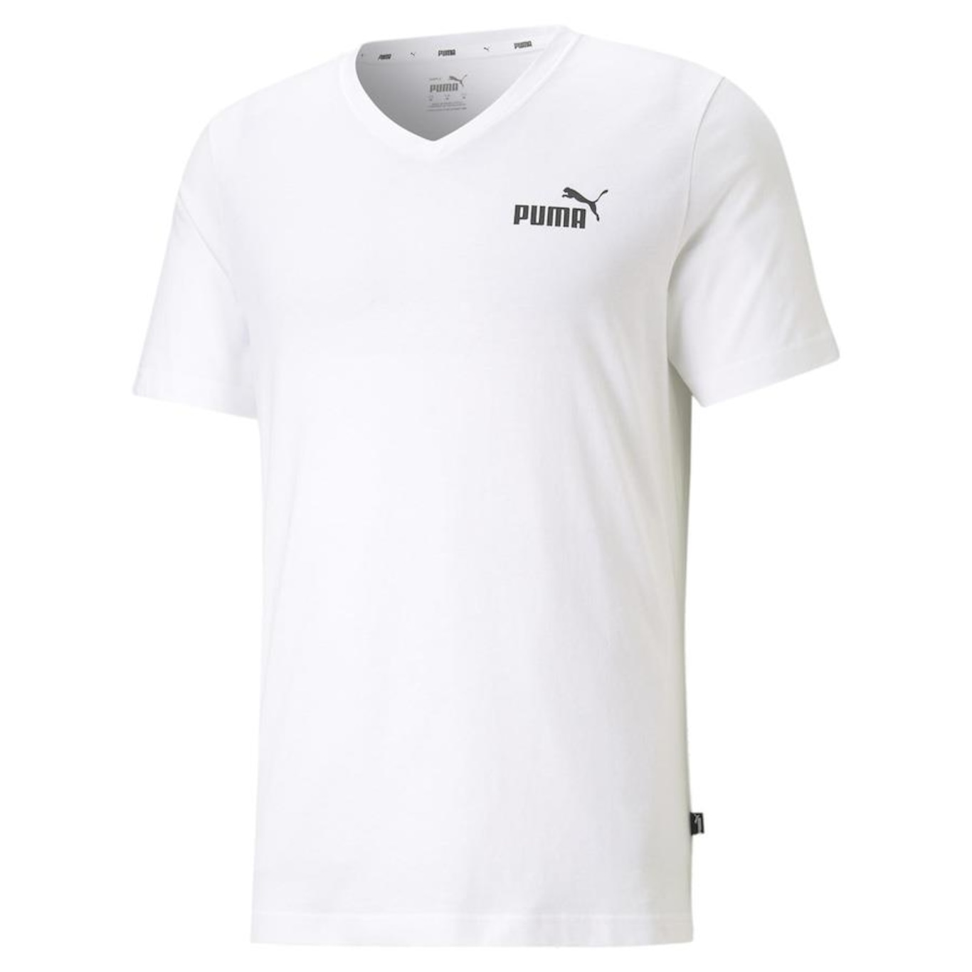 Camiseta Puma Essentials V-Neck Masculina - Foto 4