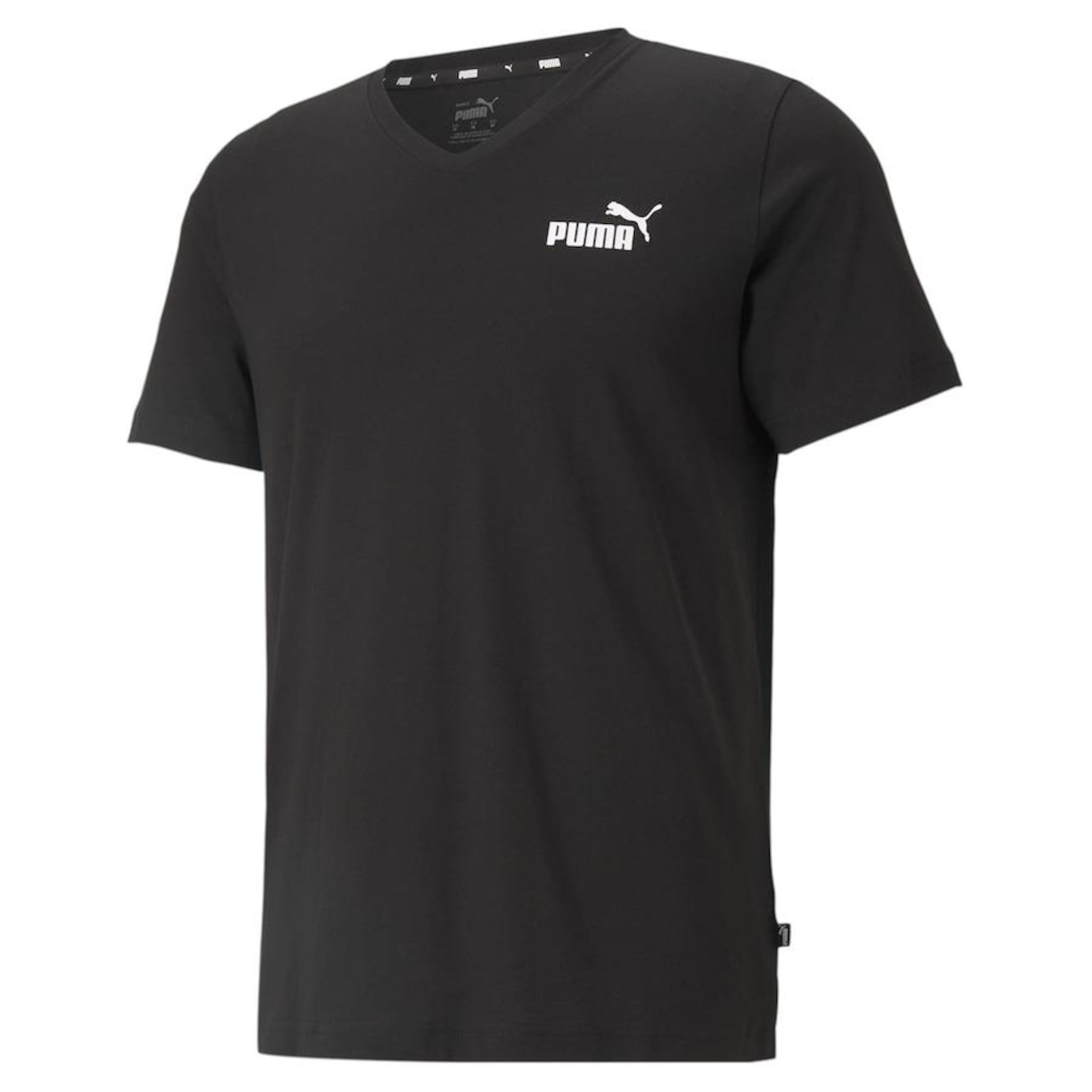 Camiseta Puma Essentials V-Neck Masculina - Foto 4