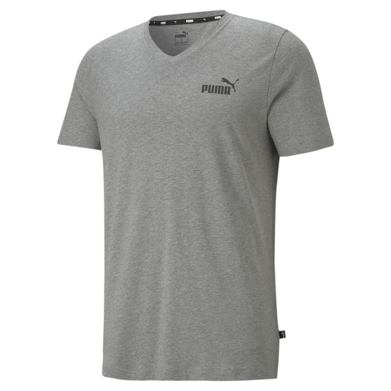 Camiseta Puma Essentials V-Neck Masculina - Foto 4