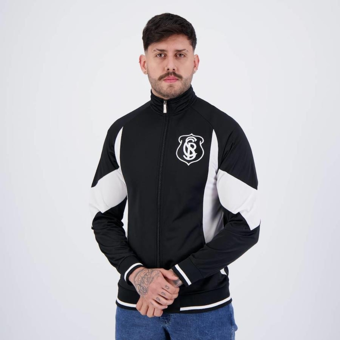 Jaqueta sem Capuz Corinthians Trilobal Histórica Sccp - Masculina - Foto 3