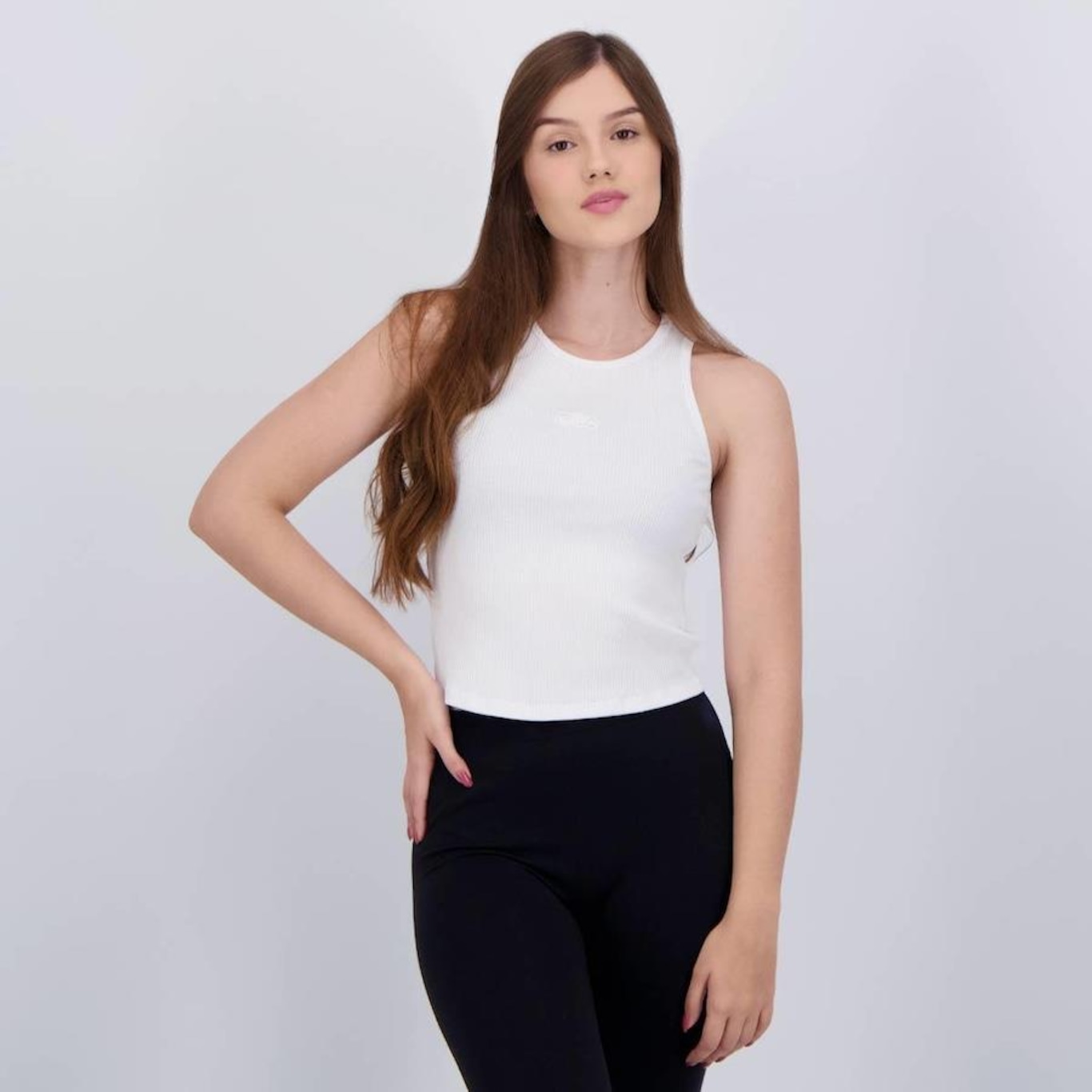 Regata Cropped Fila Basic - Feminina - Foto 1