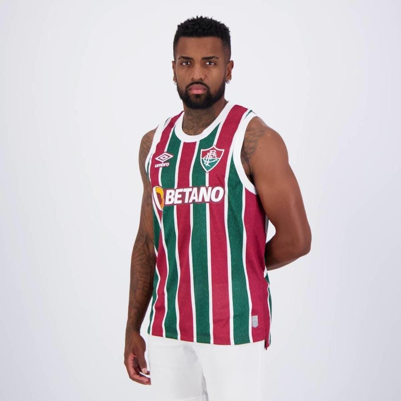 Camiseta Regata do Fluminense I 2024 Umbro FC Basquete - Masculino - Foto 3