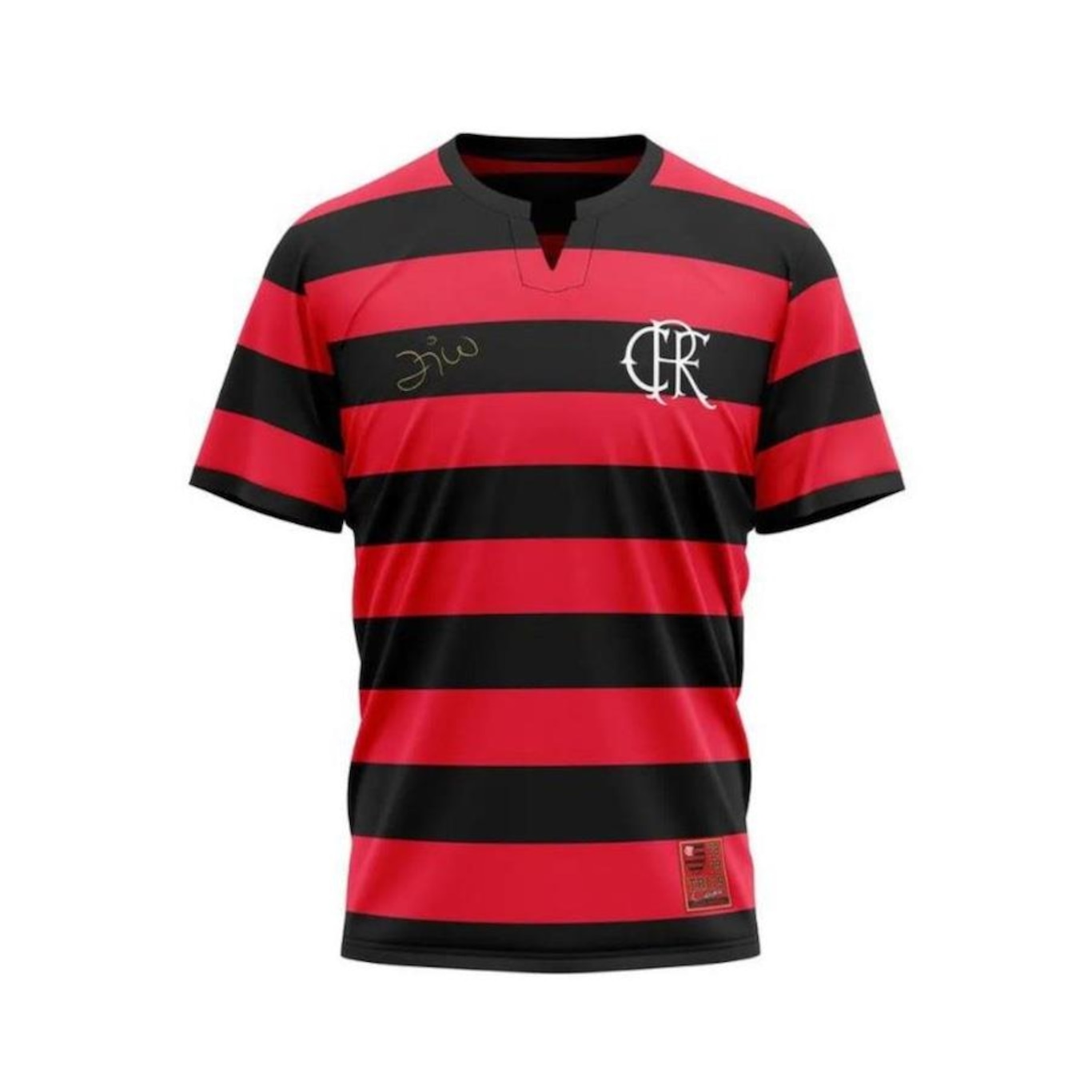 Camisa do Flamengo Braziline Flatri Zico Retro Oficial Licenciada - Unissex - Foto 1