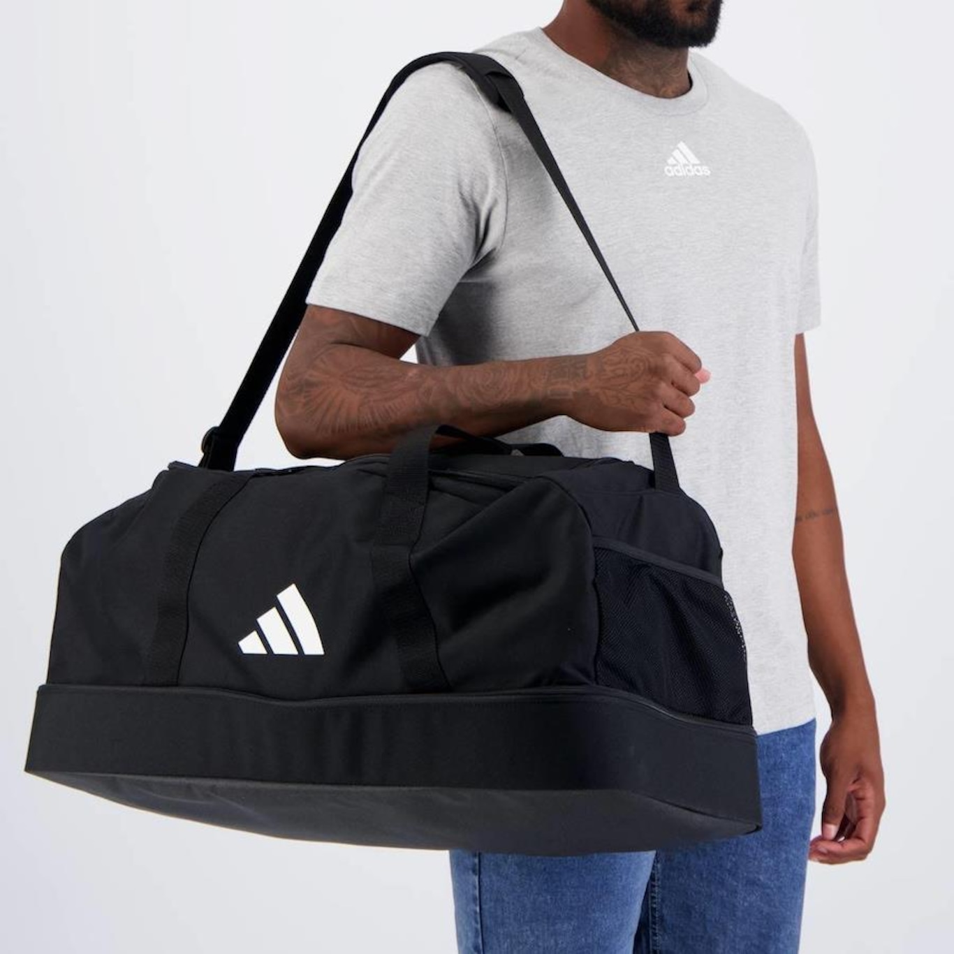 Mala adidas Duffel Tiro League Grande - 51,5 Litros - Foto 1