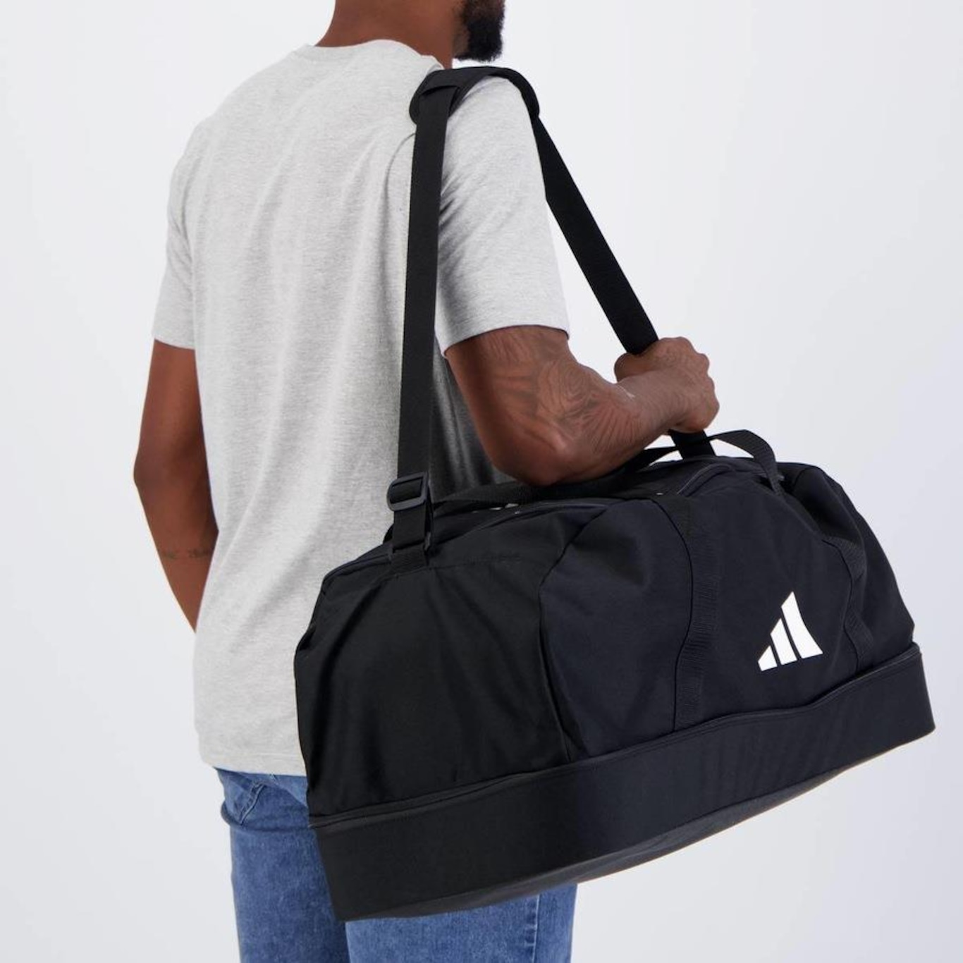 Mala adidas Duffel Tiro League Grande - 51,5 Litros - Foto 2