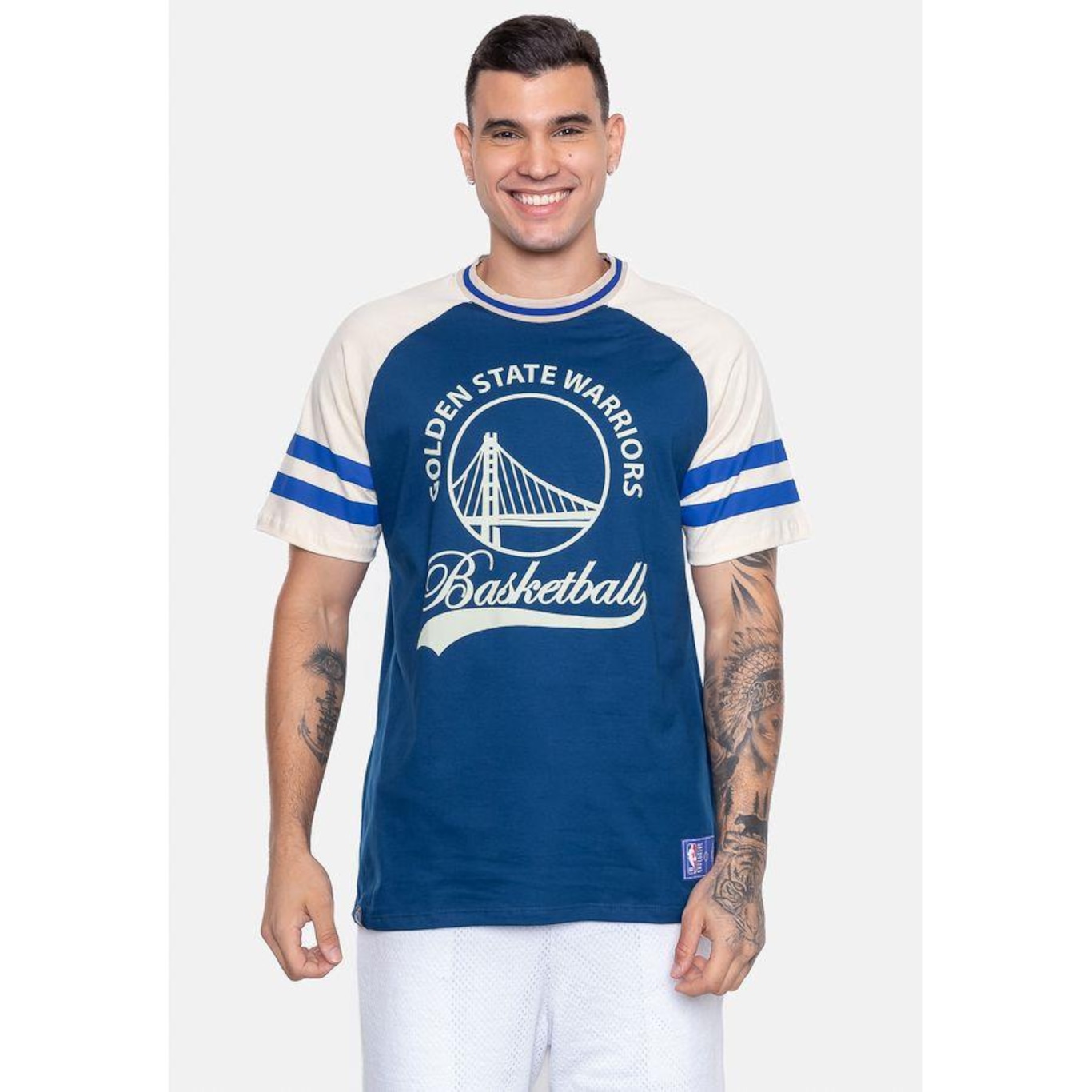 Camiseta Nba Seventy Golden State Warriors - Masculina - Foto 1