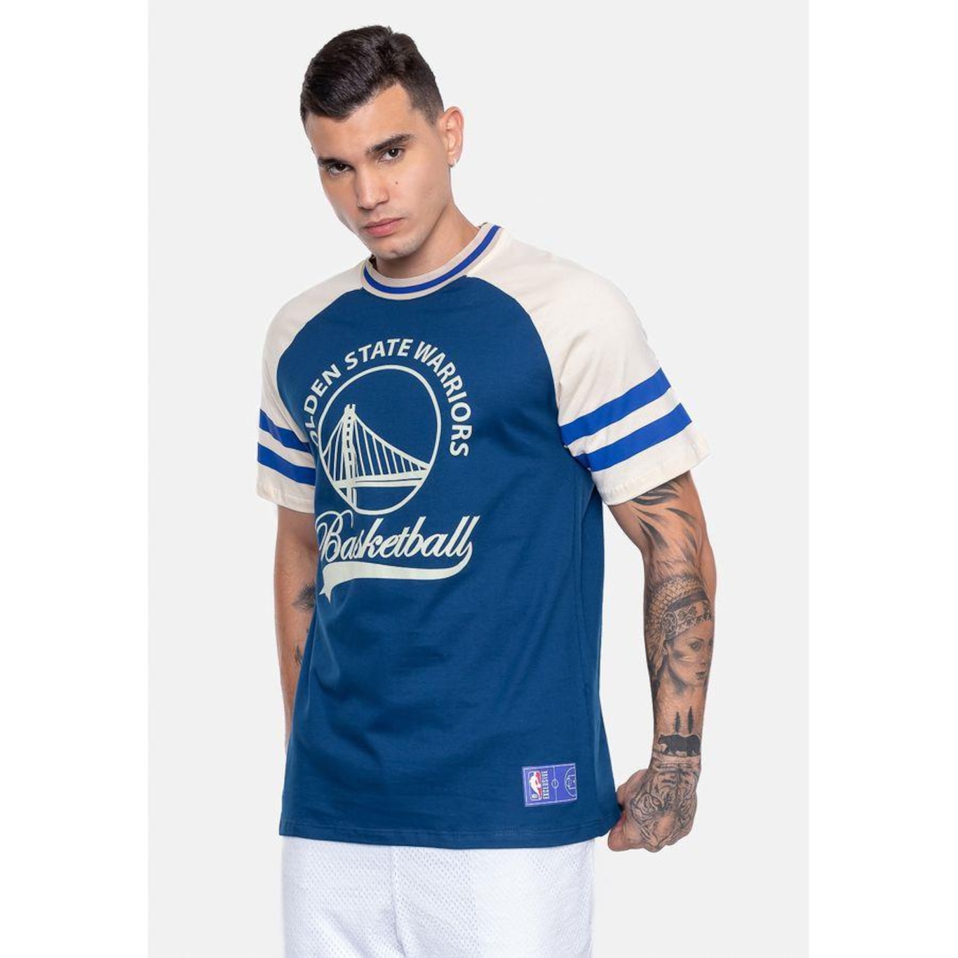 Camiseta Nba Seventy Golden State Warriors - Masculina - Foto 4