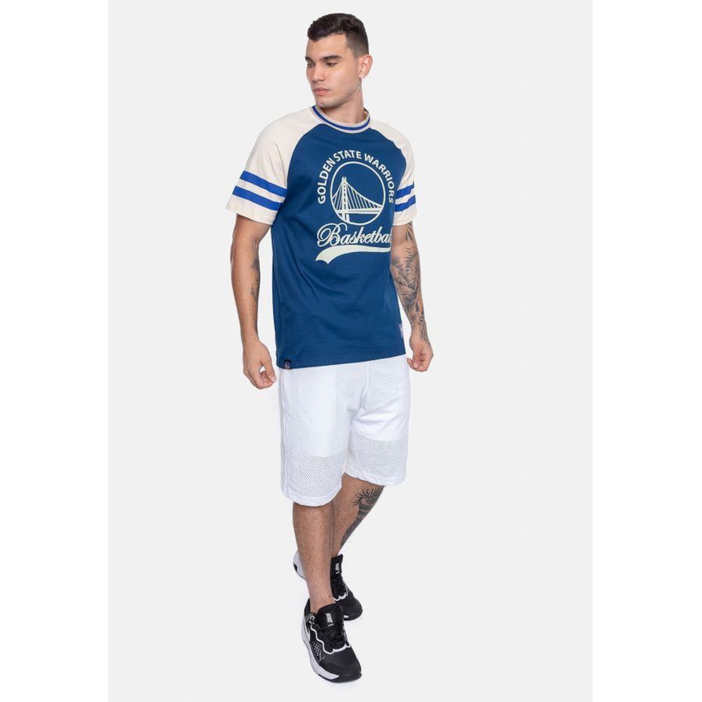 Camiseta Nba Seventy Golden State Warriors - Masculina - Foto 5