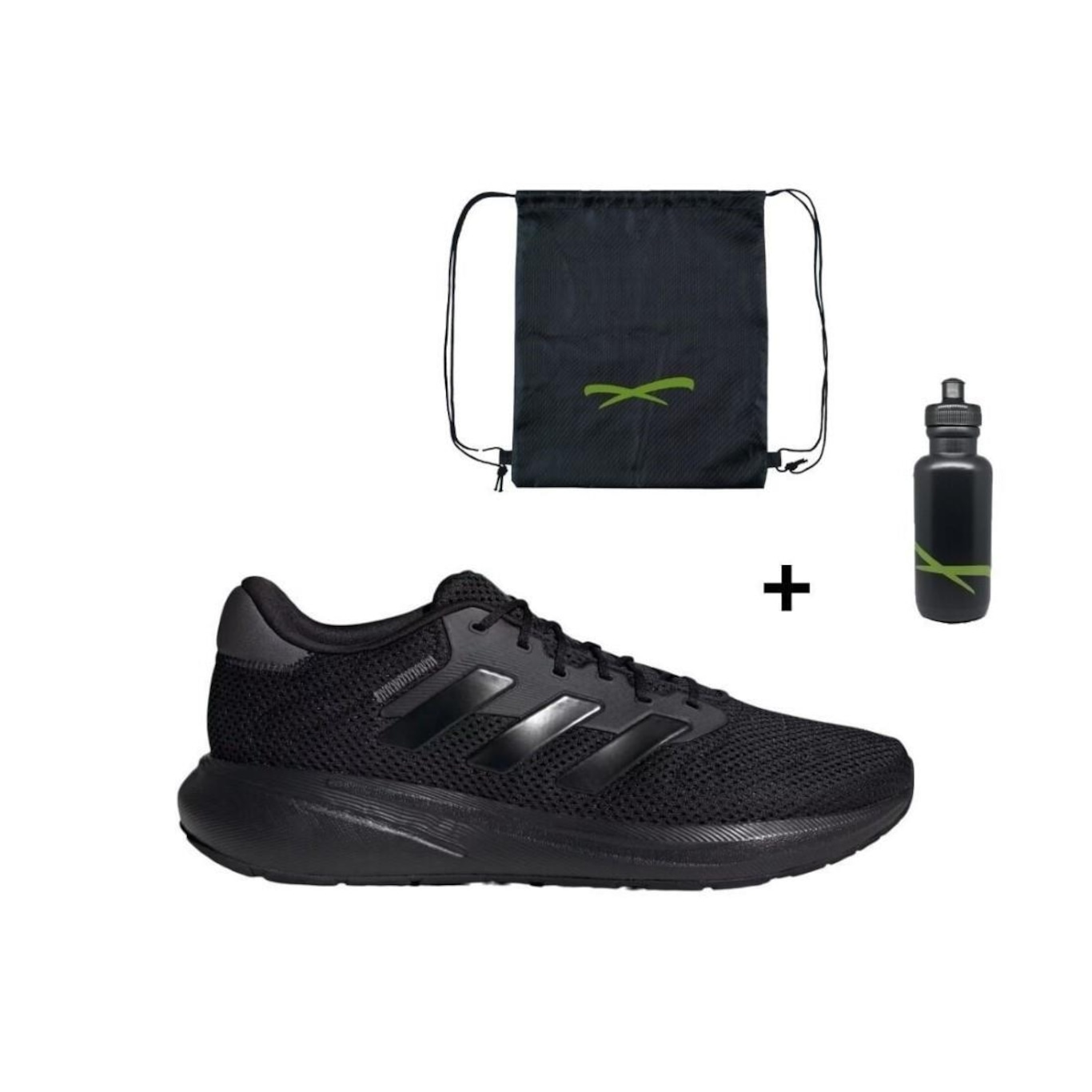 Kit Tênis adidas Response Runner - Unissex + Mochila e Garrafinha - Foto 1