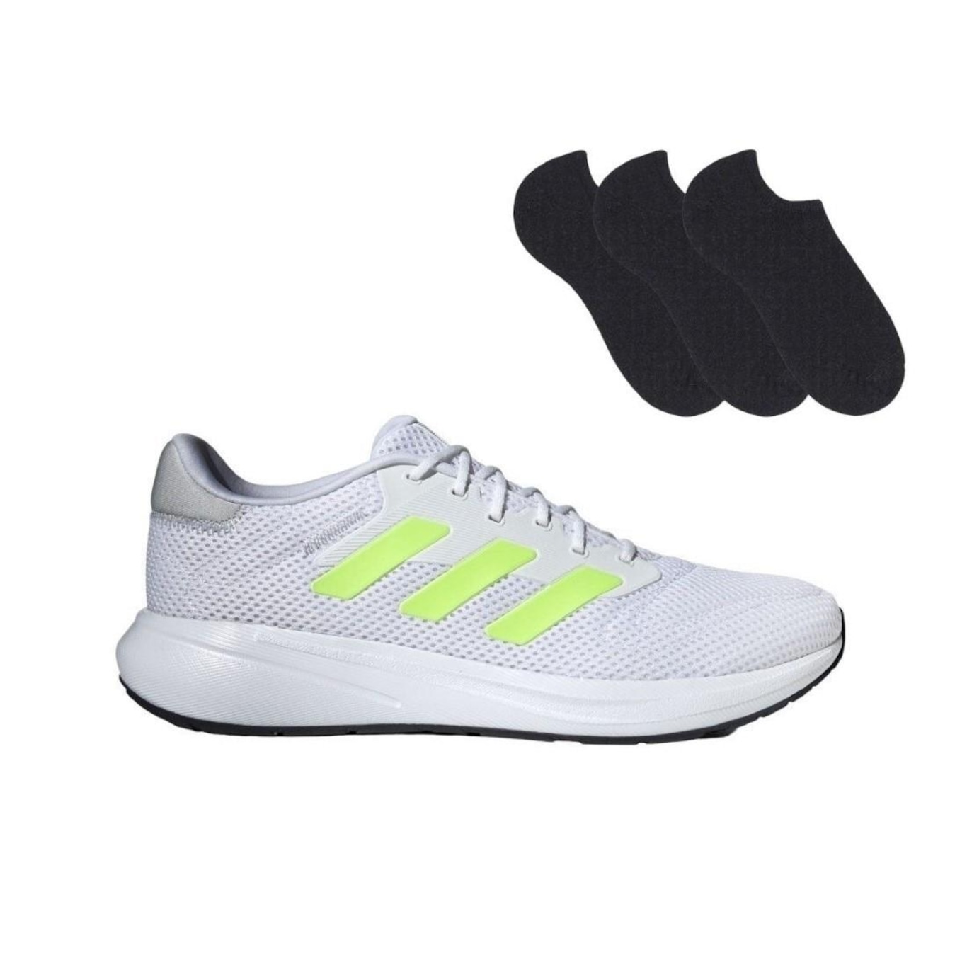 Kit Tênis adidas Response Runner + 3 Pares de Meias - Unissex - Foto 1