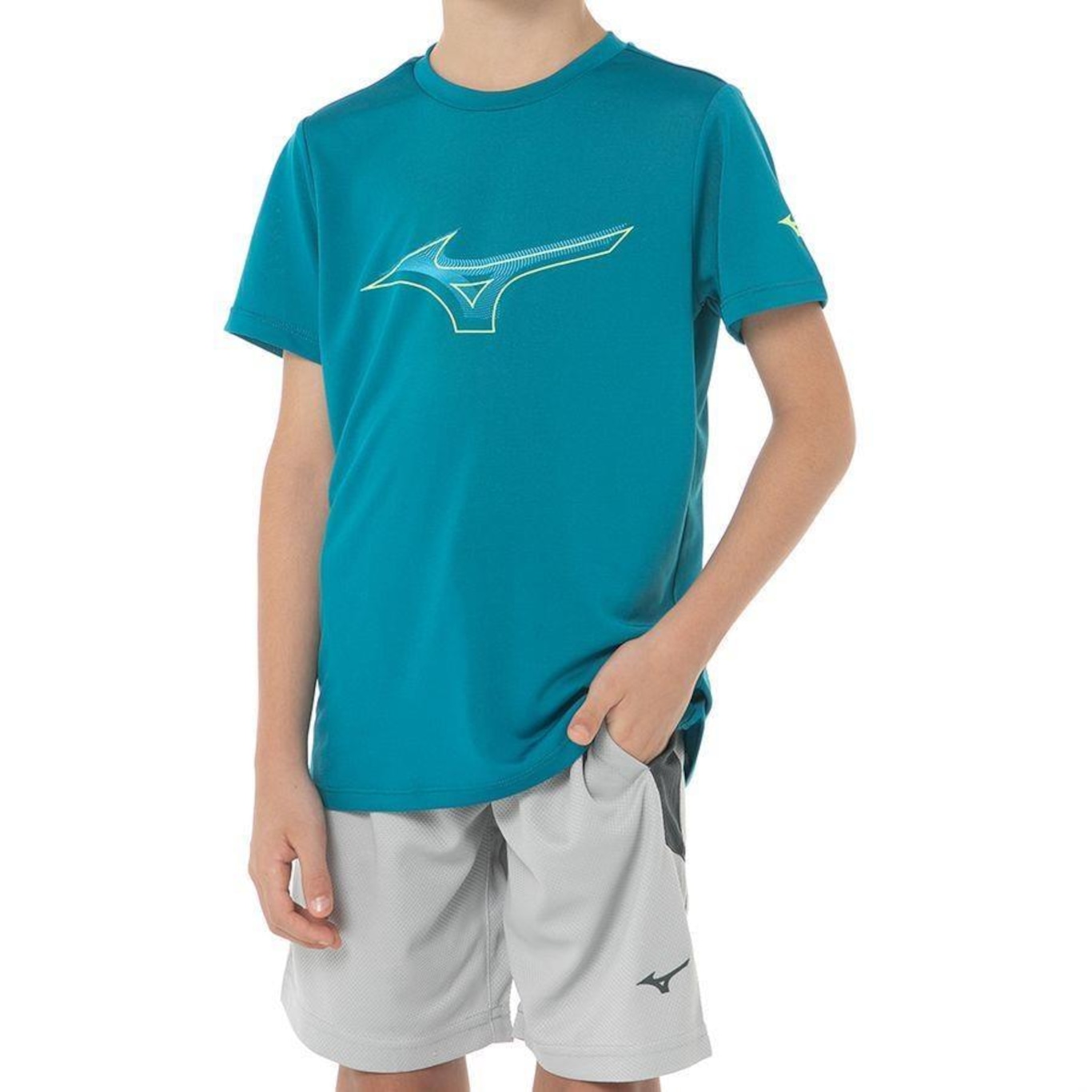 Camiseta Mizuno Energy Stamp Jr - Infantil - Foto 1