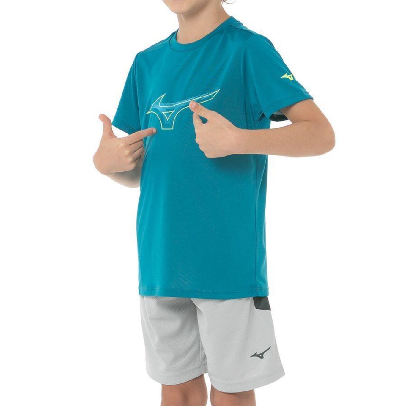 Camiseta Mizuno Energy Stamp Jr - Infantil - Foto 2