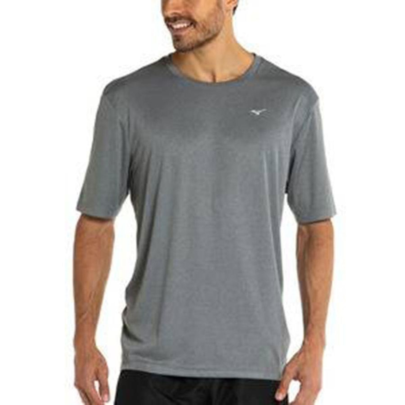 Camiseta Mizuno Run Spark 2 Mescla - Masculina - Foto 1