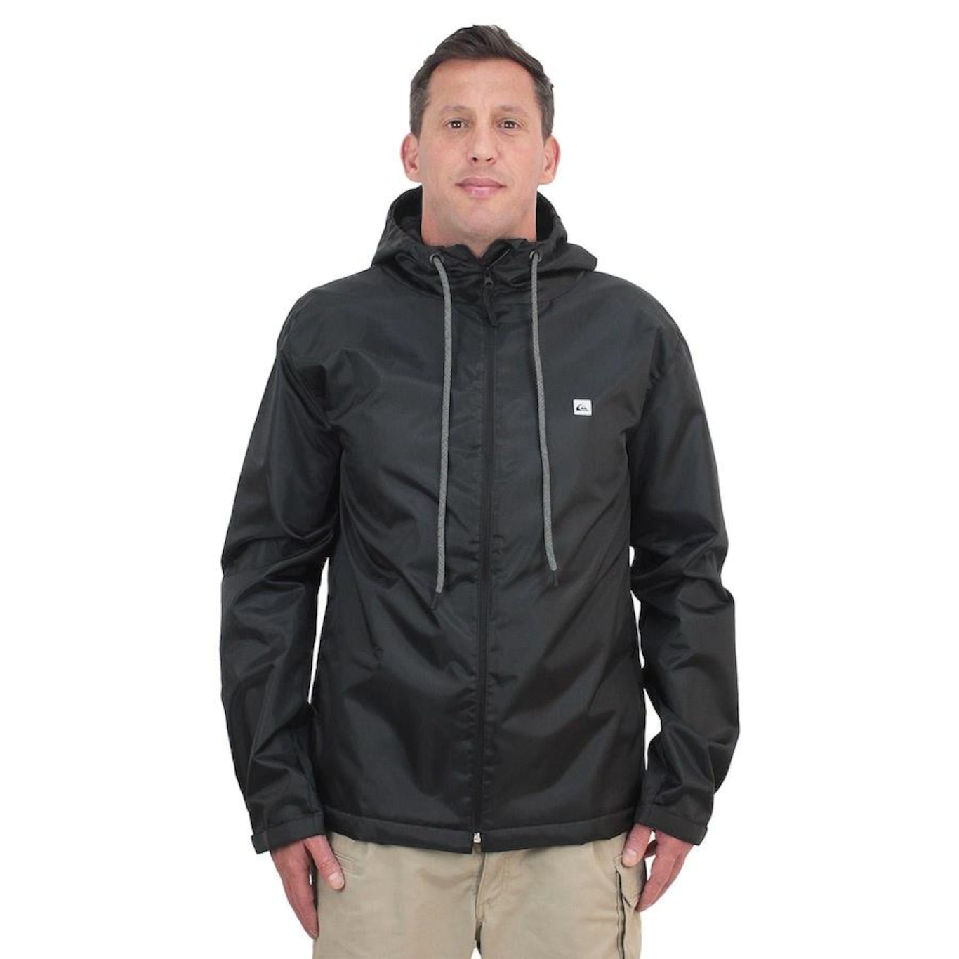 Jaqueta com Capuz Quiksilver Cross Over Black - Masculina - Foto 2