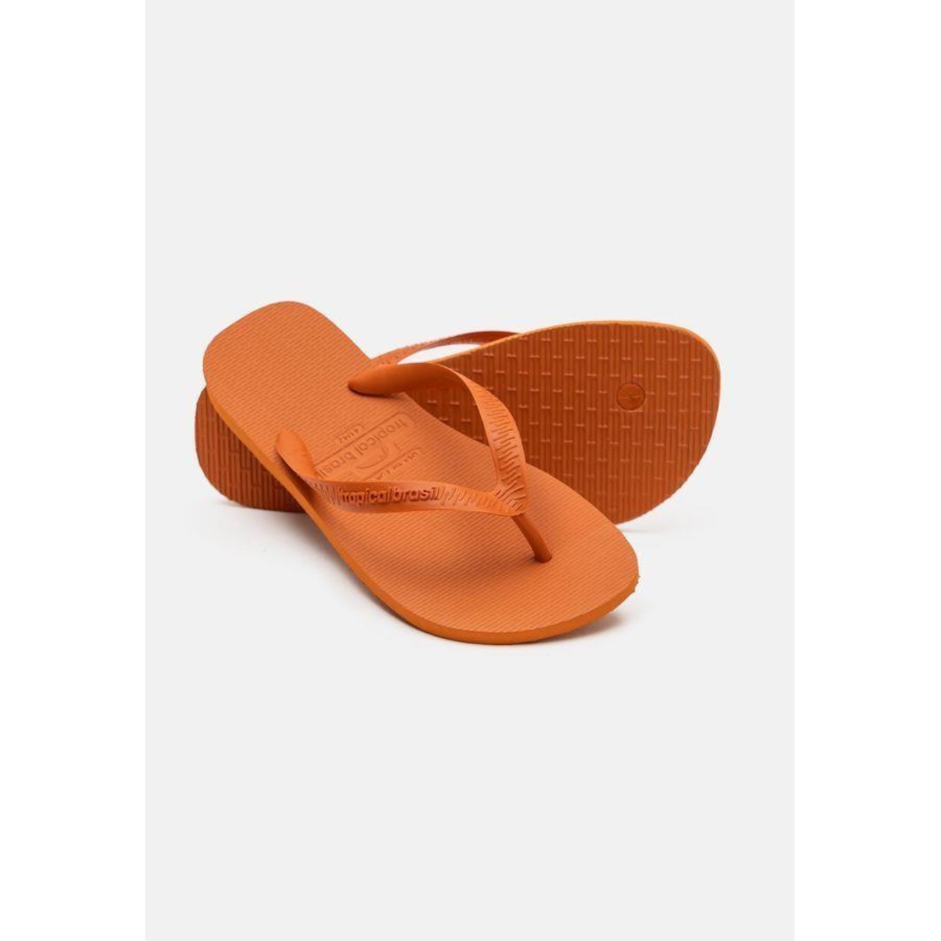 Chinelo Tropical Brasil Bi-Color Ocre - Unissex - Foto 4