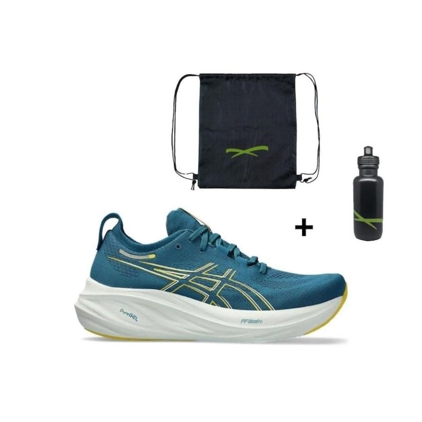 Kit Tênis Asics Gel-Nimbus 26 Masculino + Mochila + Garrafinha - Foto 1