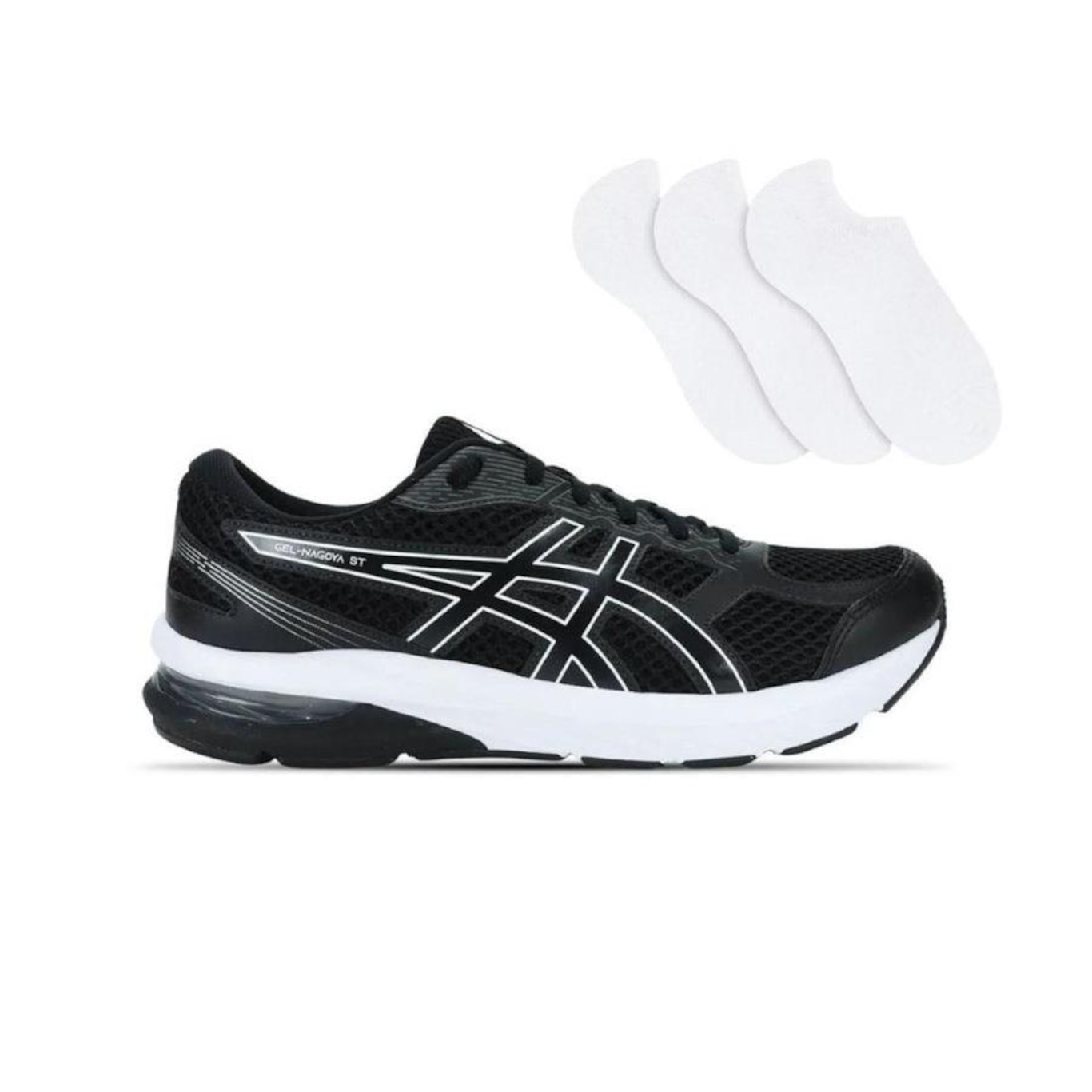 Kit Tênis Asics Gel-Nagoya St Masculino + 3 Pares de Meias - Foto 1