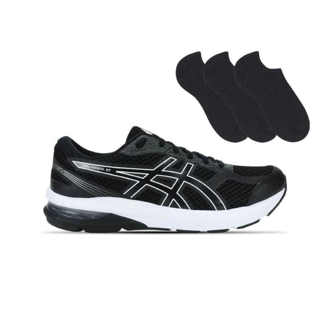 Kit Tênis Asics Gel-Nagoya St Masculino + 3 Pares de Meias - Foto 1