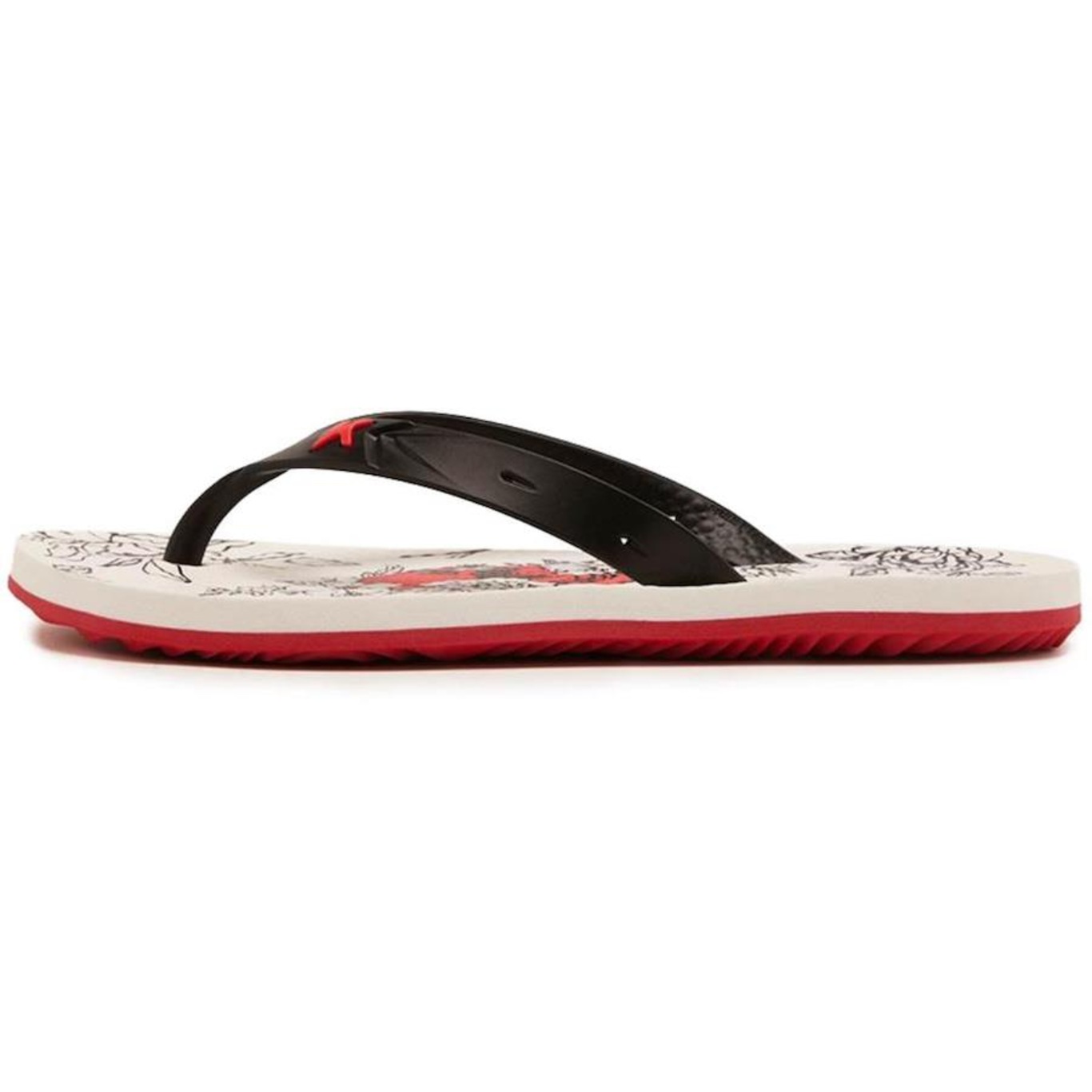 Chinelo Kenner Summer Caveira Floral - Masculino - Foto 3