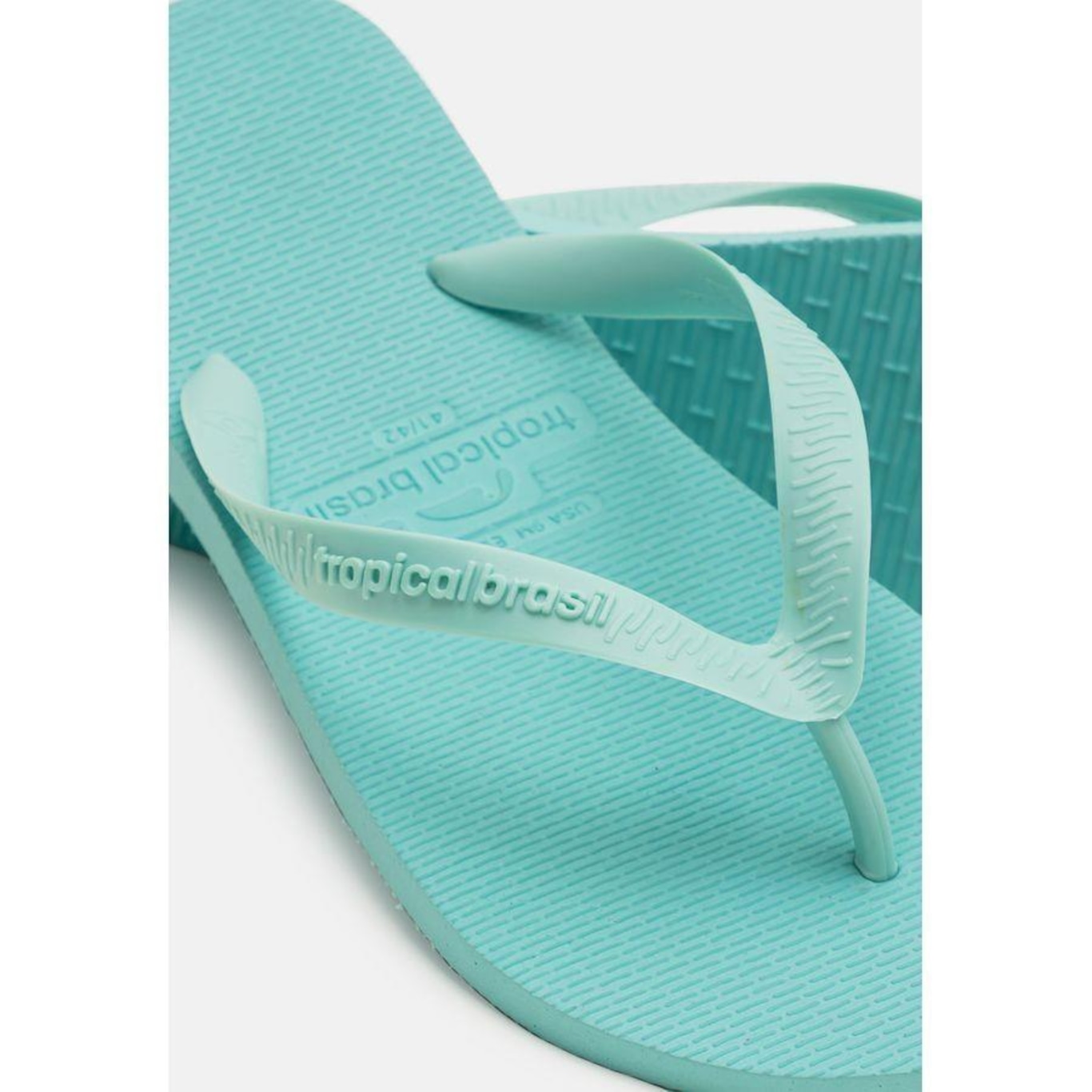 Chinelo Tropical Brasil Bi-Color Ciano - Unissex - Foto 5