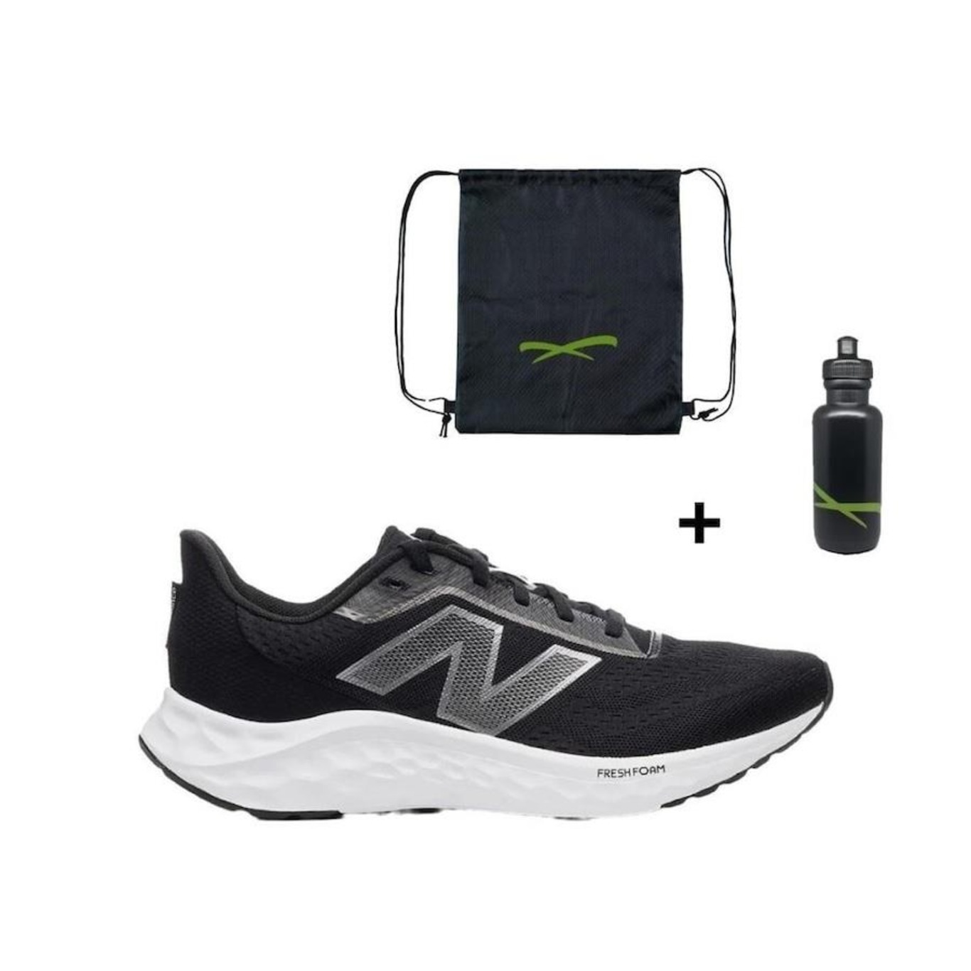 Kit Tênis New Balance Fresh Foam Arishi V4 Feminino + Mochila + Garrafinha - Foto 1