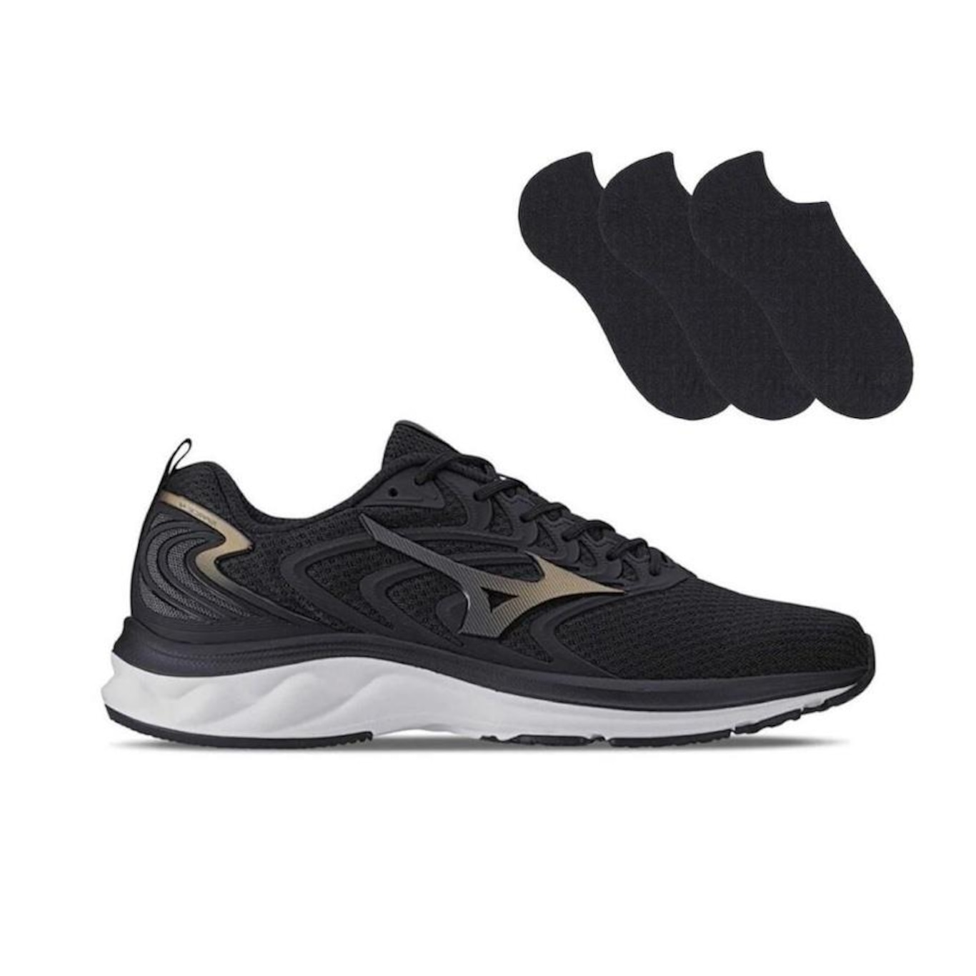 Kit Tênis Mizuno Space 4 Masculino + 3 Pares de Meias - Foto 1