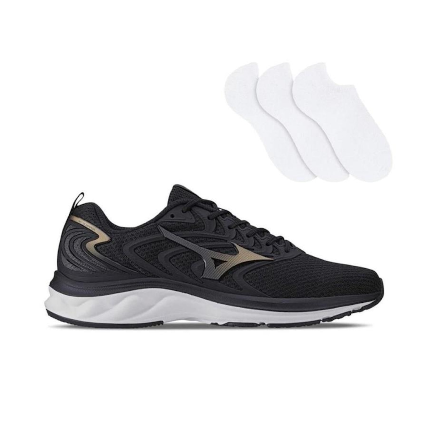 Kit Tênis Mizuno Space 4 Masculino + 3 Pares de Meias - Foto 1