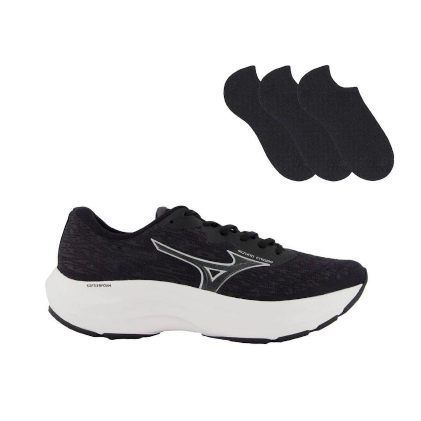 Kit Tênis Mizuno Enigma Masculino + 3 Pares de Meias - Foto 1