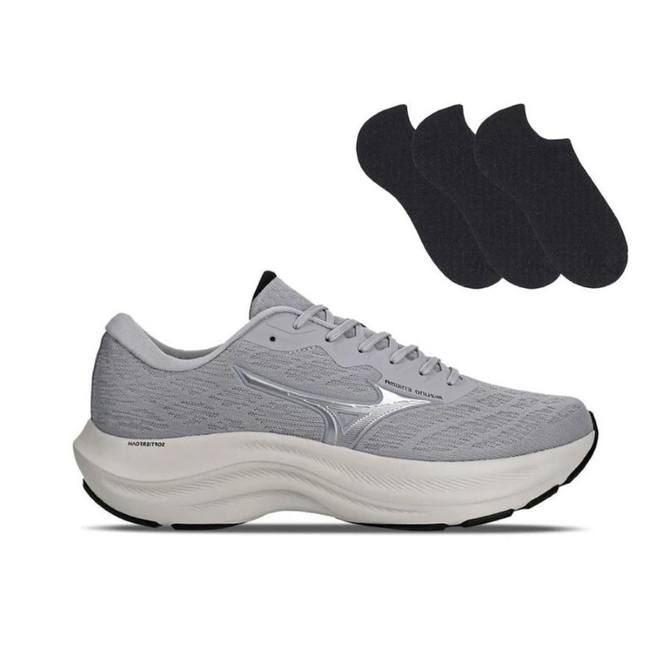 Kit Tênis Mizuno Enigma Masculino + 3 Pares de Meias - Foto 1