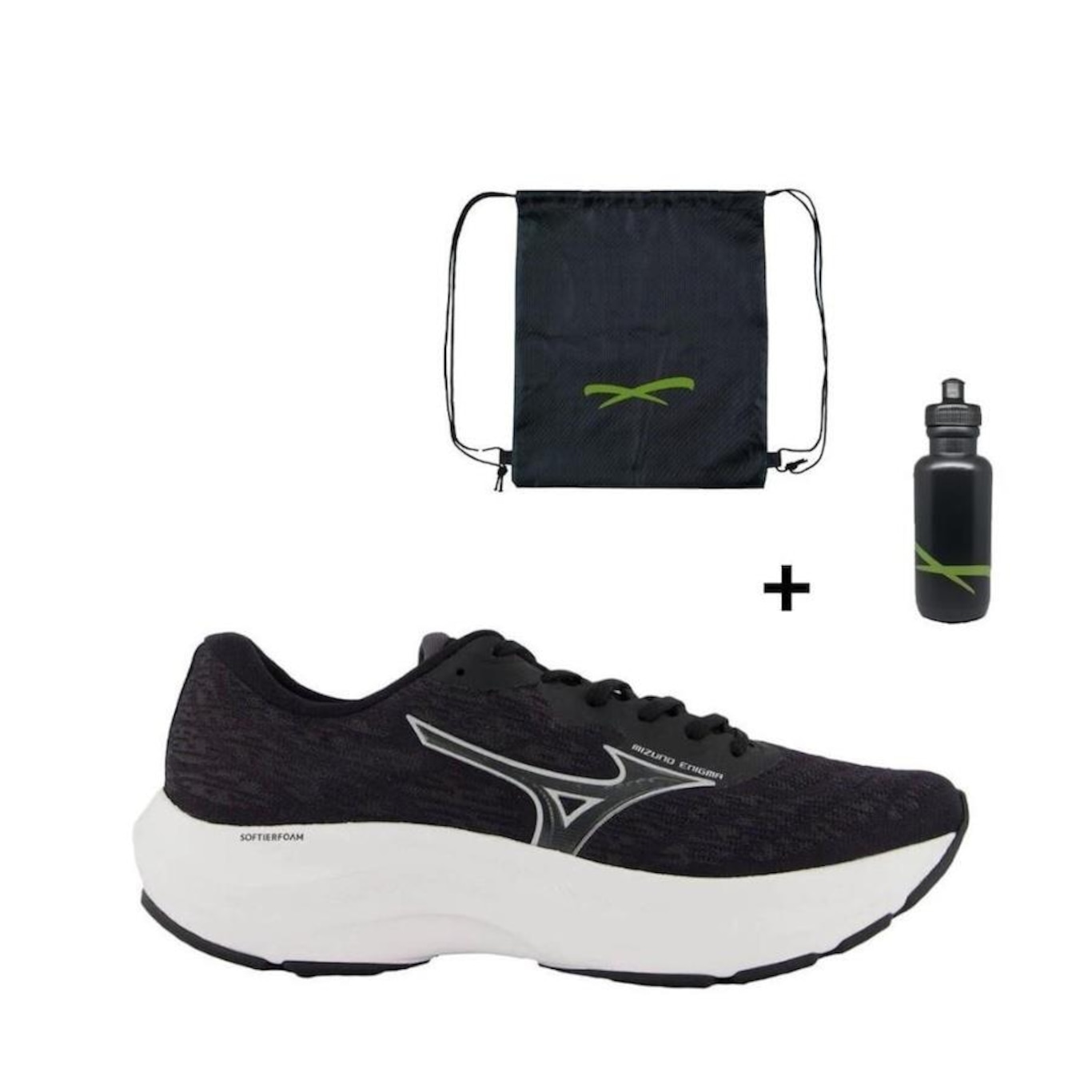 Kit Tênis Mizuno Enigma Masculino + Mochila + Garrafinha - Foto 1