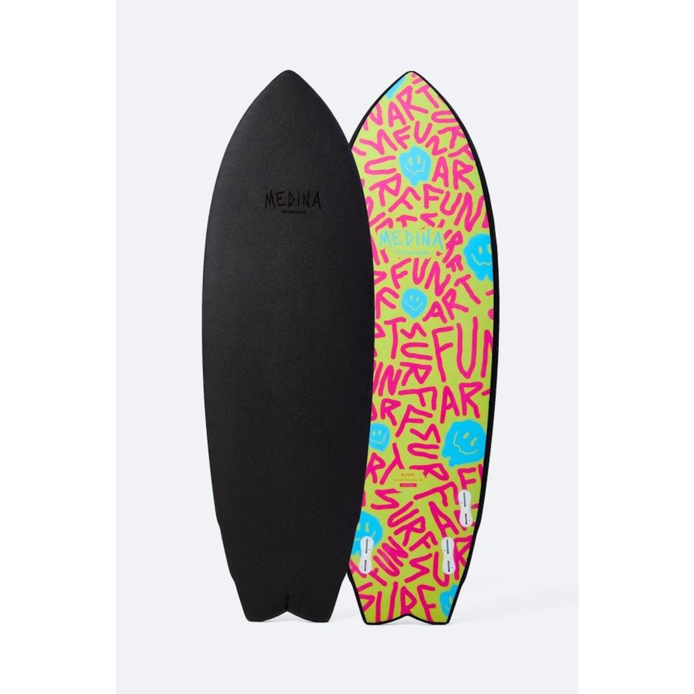 Prancha de Surf Medina Soft Top Black Smile 5''''6" 37L - Foto 1