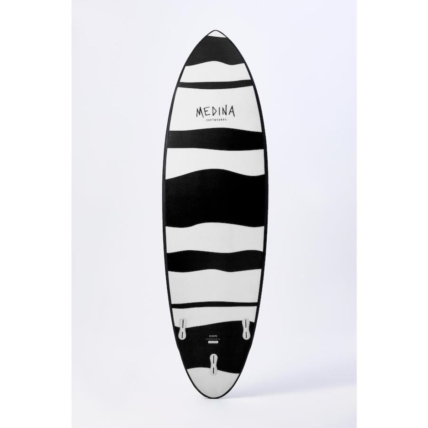 Prancha de Surf Medina Soft Top Black Old News 6''''4" 46L - Foto 2