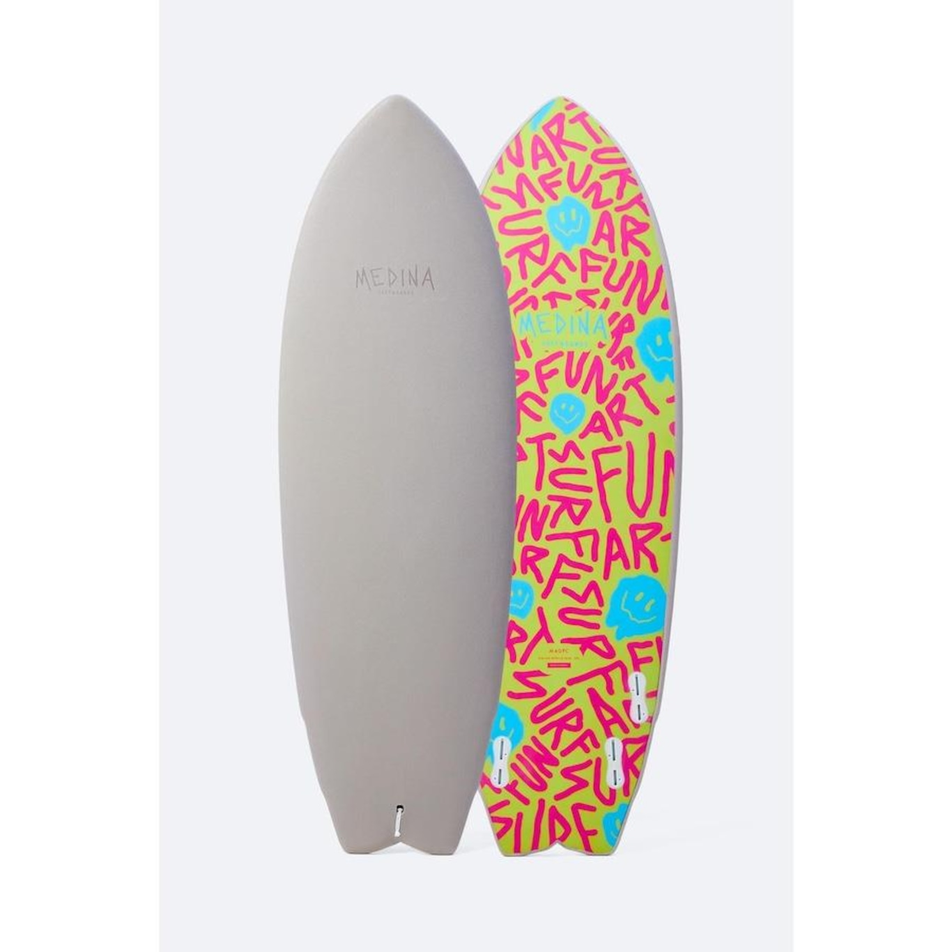 Prancha de Surf Medina Soft Top Grey Smile 5''''6" 37L - Foto 1