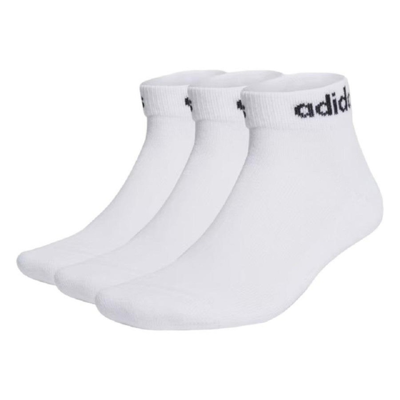 Kit Meia adidas 35-37 Cush Linear Ank - 3 Pares - - Foto 1