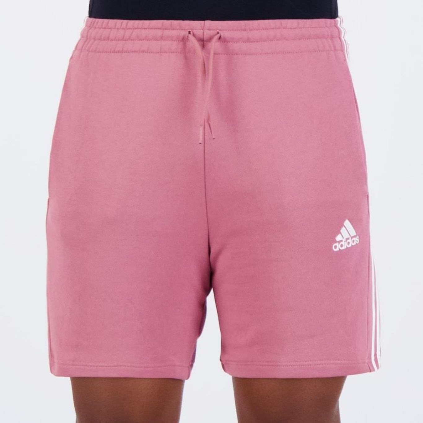 Shorts adidas 3 Stripes French Terry - Masculino - Foto 1