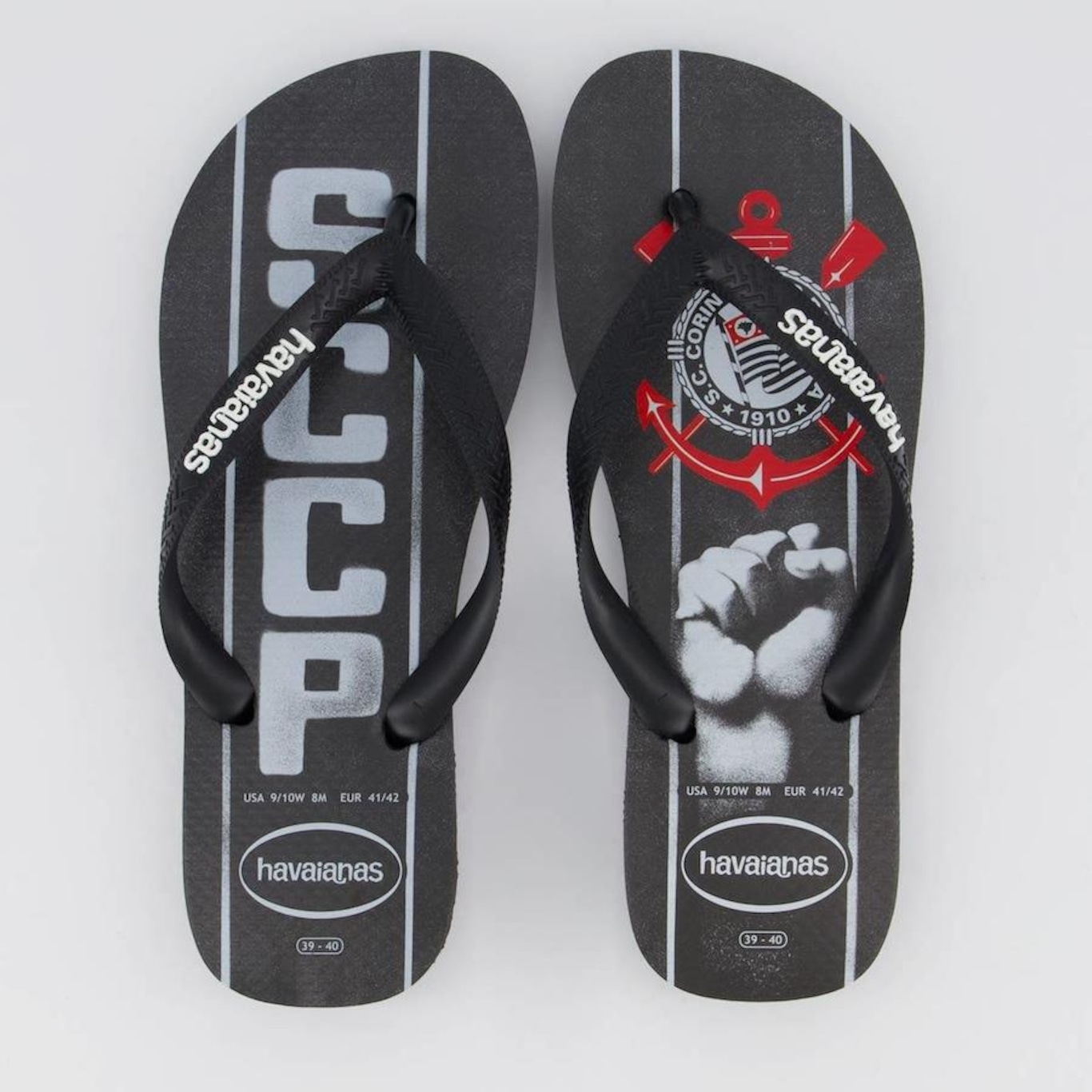 Chinelo Havaianas Corinthians - Unissex - Foto 1