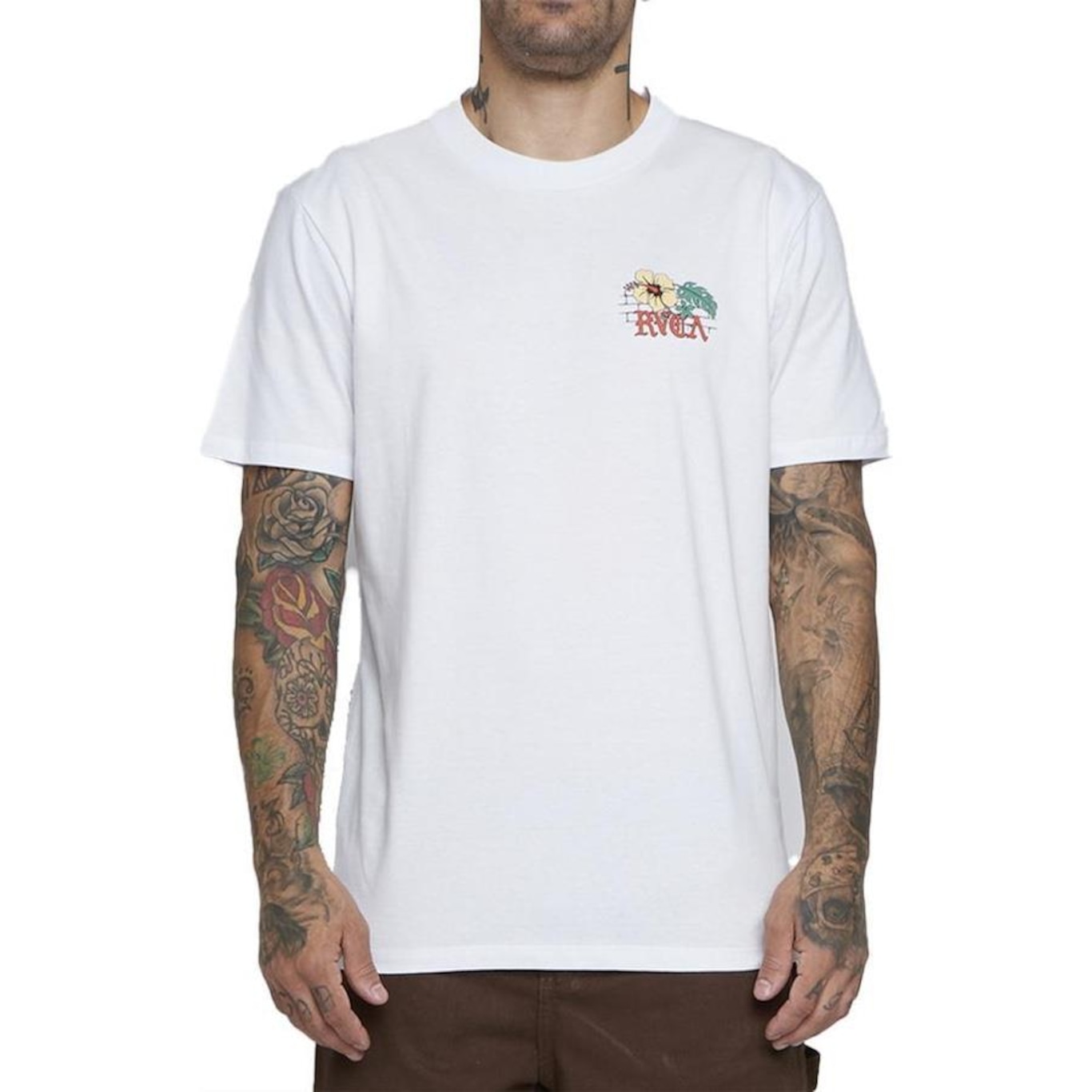 Camiseta Rvca Floral Park - Masculina - Foto 1