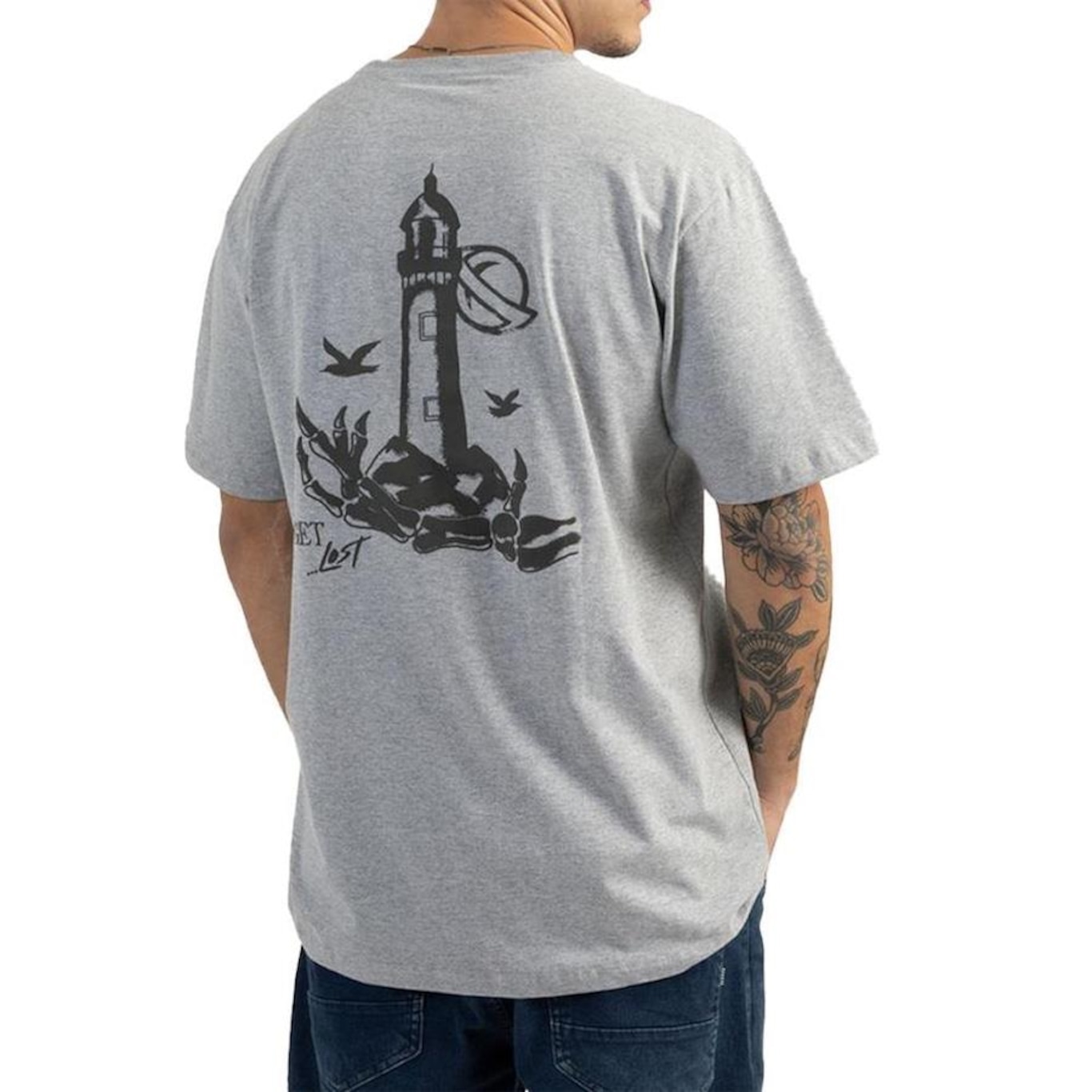 Camiseta Lost Get Lost Farol - Masculina - Foto 2