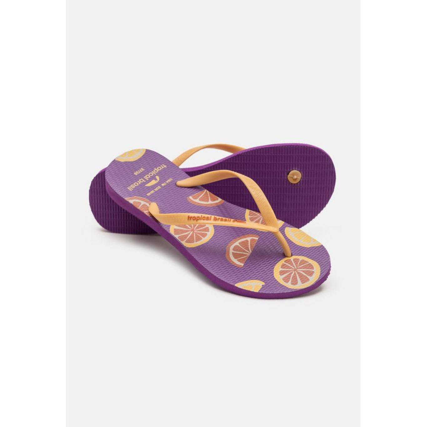 Chinelo Tropical Brasil Estampado Slim - Feminino - Foto 4