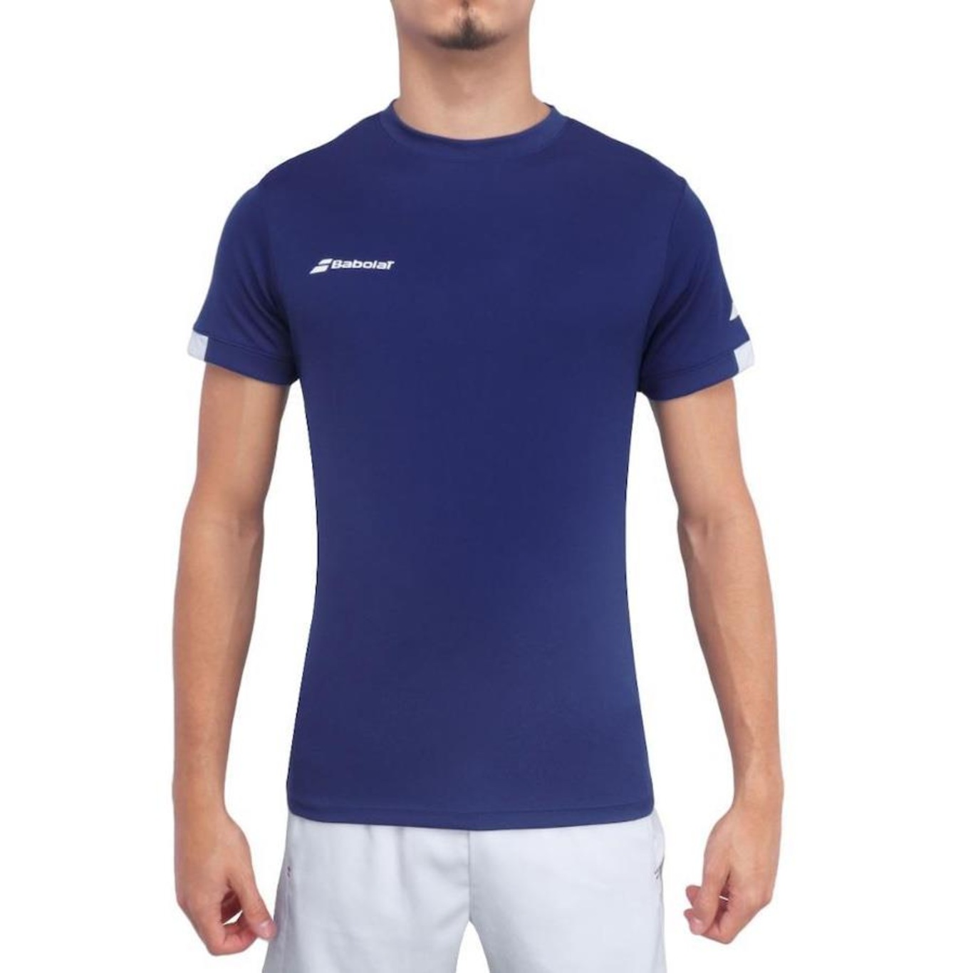 Camiseta Babolat Play Neck Tee - Masculina - Foto 1