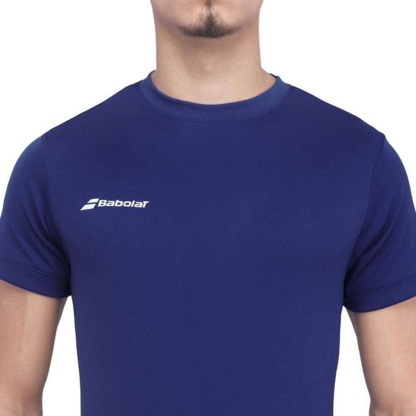 Camiseta Babolat Play Neck Tee - Masculina - Foto 2