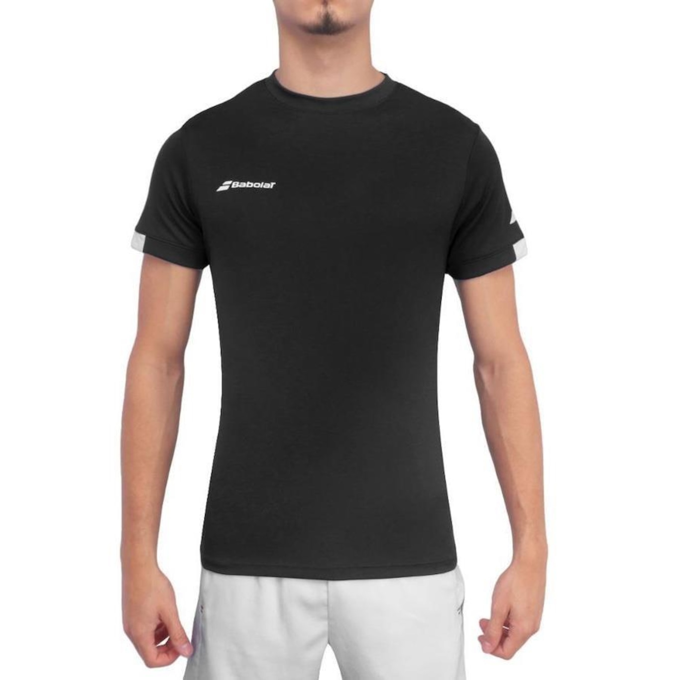 Camiseta Babolat Play Neck Tee - Masculina - Foto 1