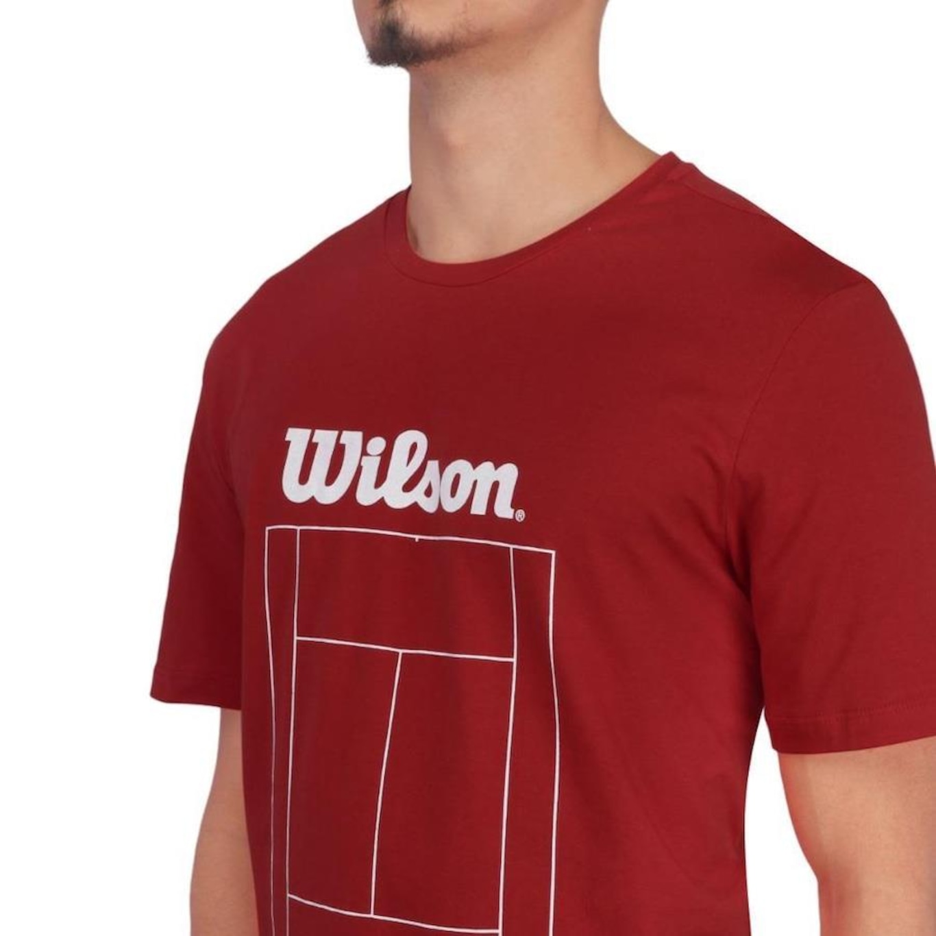 Camiseta Wilson Tennis Court - Masculina - Foto 3