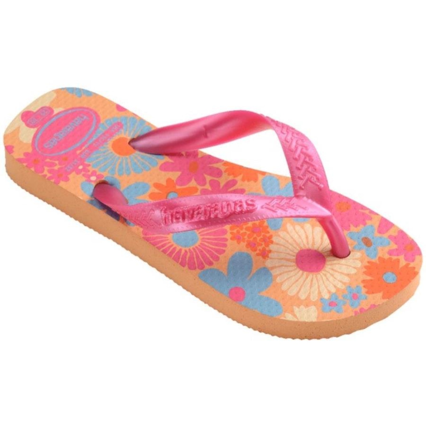 Chinelo Havaianas Flores - Infantil - Foto 2