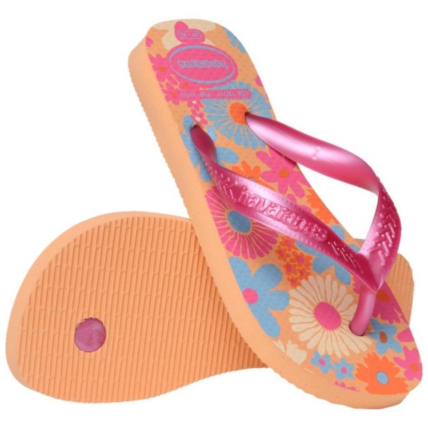 Chinelo Havaianas Flores - Infantil - Foto 4