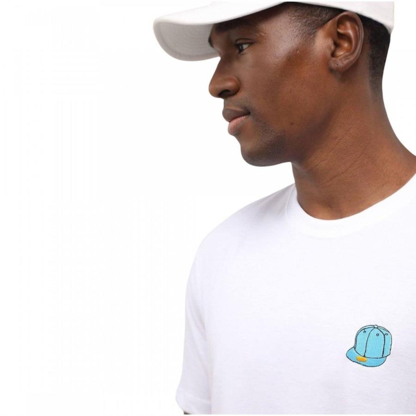 Camiseta New Era Cap Bordado - Masculina - Foto 2