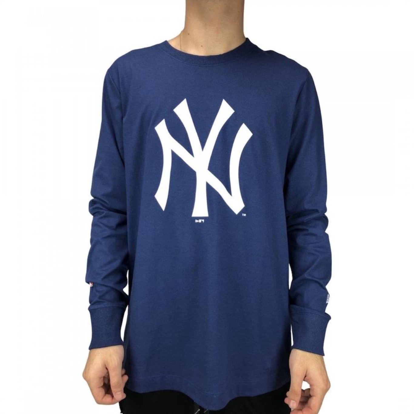 Camiseta Manga Longa New Era Mlb New York Yankees - Masculina - Foto 1