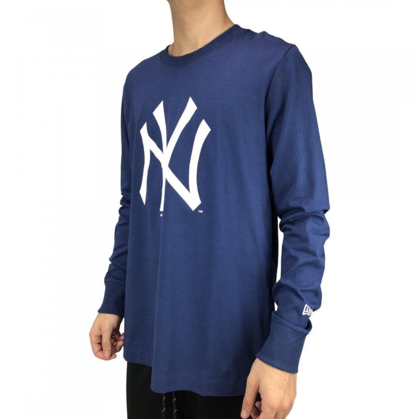 Camiseta Manga Longa New Era Mlb New York Yankees - Masculina - Foto 2