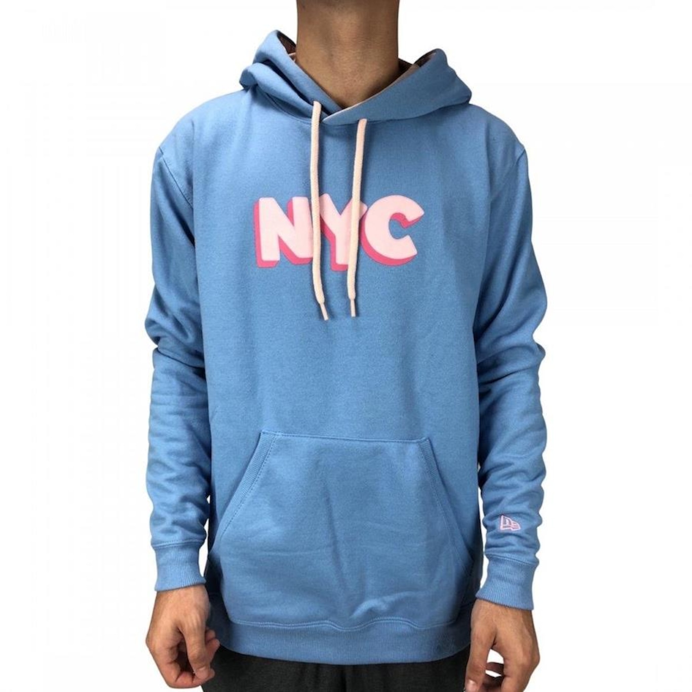 Blusão de Moletom com Capuz New Era New York City Nyc Sweet Winter - Masculino - Foto 1