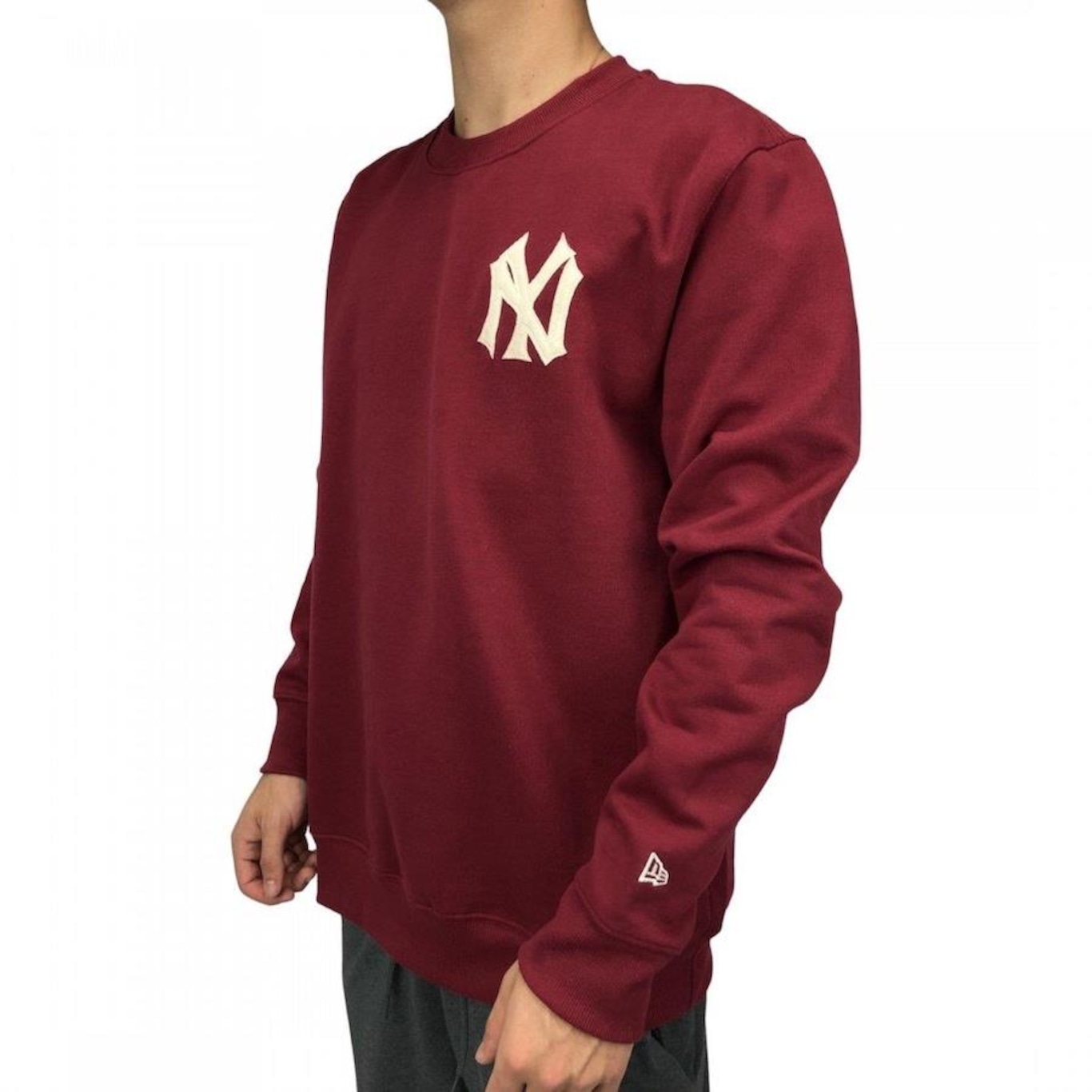 Blusão de Moletom Careca New Era Ny Yankees Masculino - Foto 1